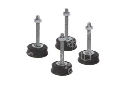 silenbloky - sada, d = 55/51 mm x H = 20 mm, M10 x 70 mm, M = 130 kg
